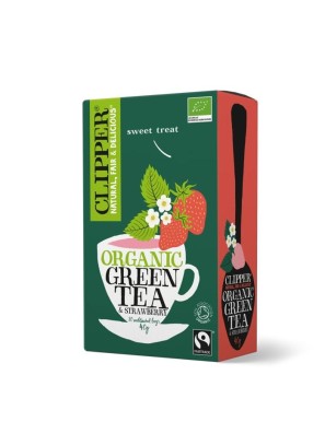 Te verde con frutilla 20 sobres Marca Clipper