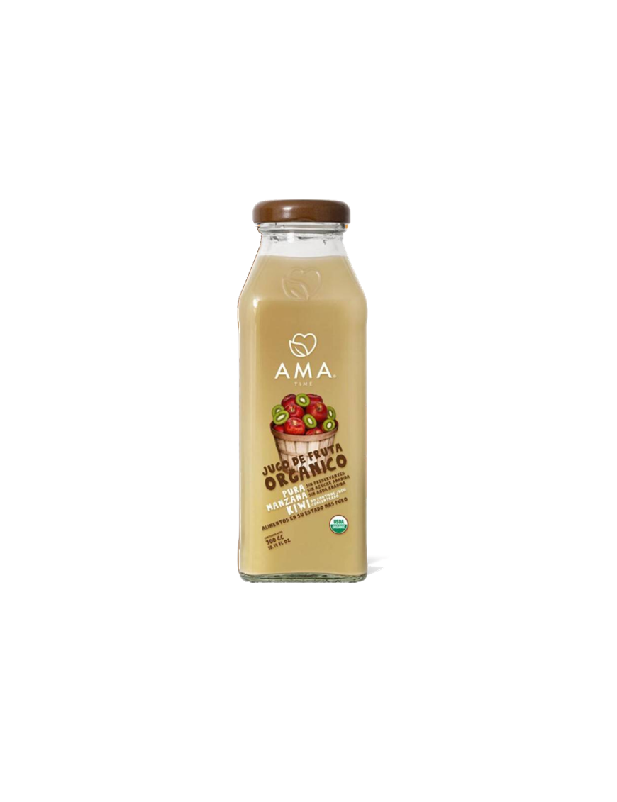 Jugo manzana kiwi organico 300 cc Marca Ama