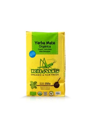 YERBA MATE ORGANICA CON PALO 250GRS