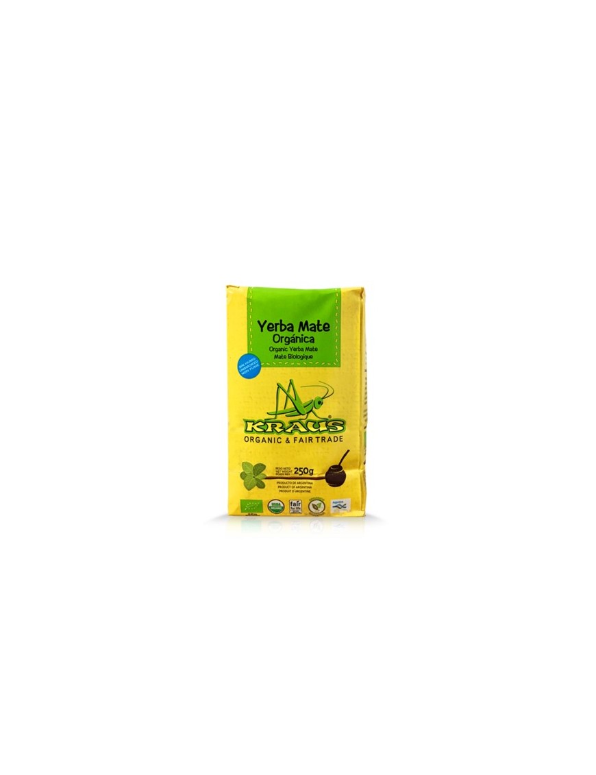 YERBA MATE ORGANICA CON PALO 250GRS