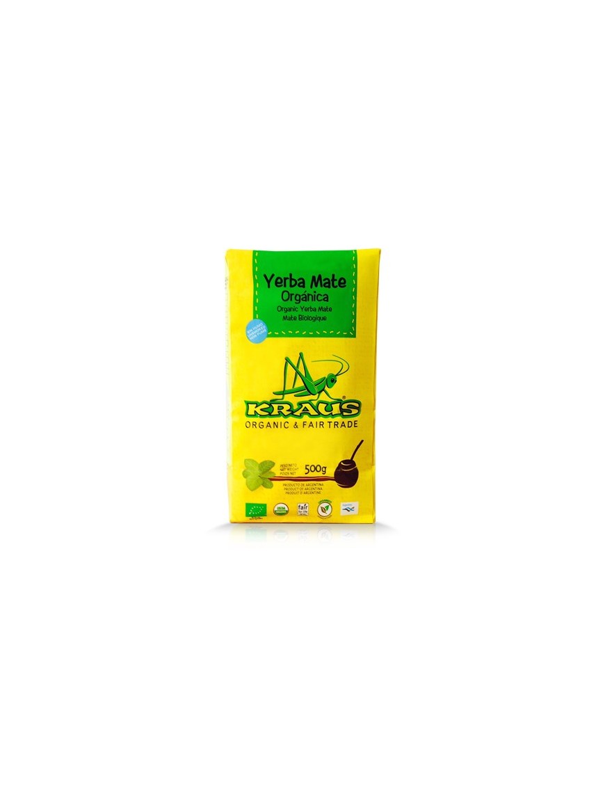 YERBA MATE ORGANICA CON PALO 500GRS