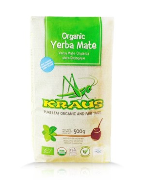 YERBA MATE ORGANICA PURA HOJA 500GRS