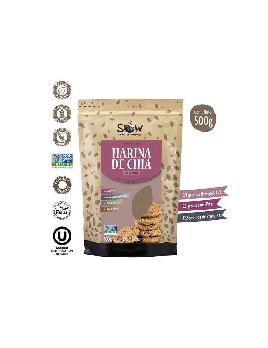 HARINA DE CHIA SOW - 500 GRS