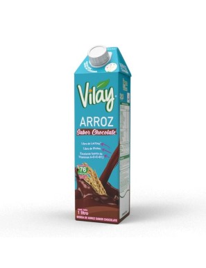 Bebida vegetal arroz chocolate 1 litro Marca Vilay