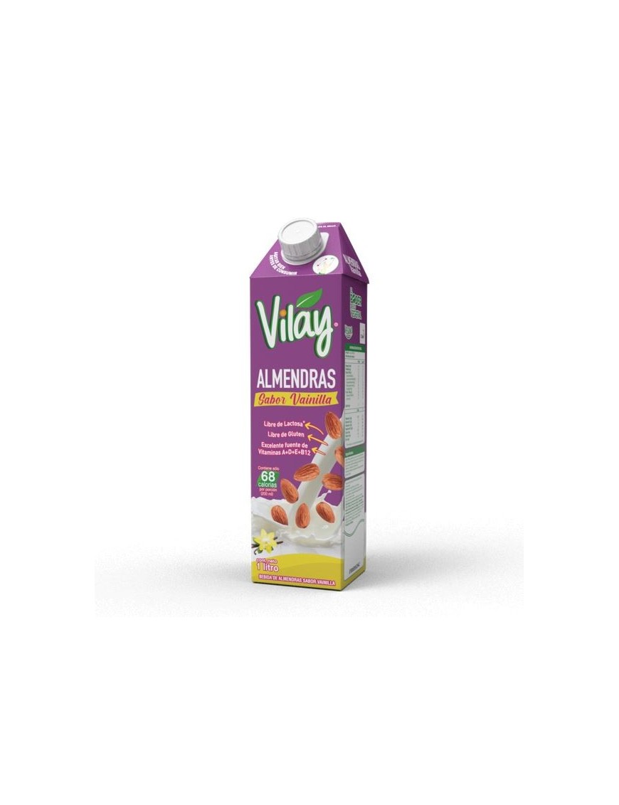 Bebida vegetal almendra vainilla 1 litro Marca Vilay