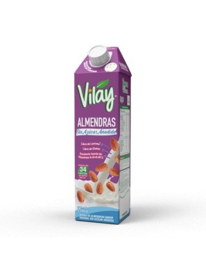 BEBIDA VEGETAL ALMENDRA SIN AZUCAR - 1L  (12 UNIDADES)