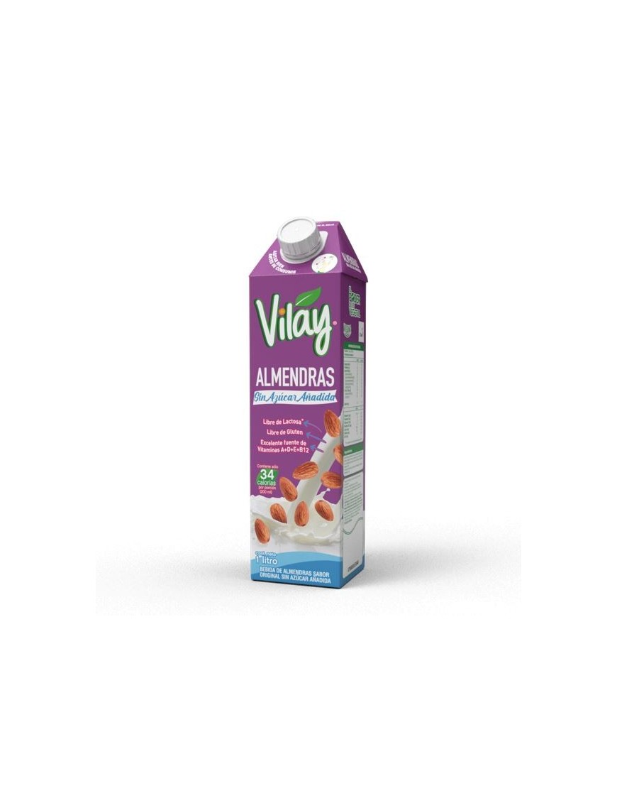 BEBIDA VEGETAL ALMENDRA SIN AZUCAR - 1L  (12 UNIDADES)