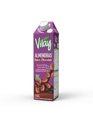 Bebida vegetal almendra chocolate 1 litro Marca Vilay