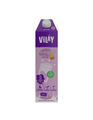 Bebida vegetal almendra chocolate 1 litro Marca Vilay