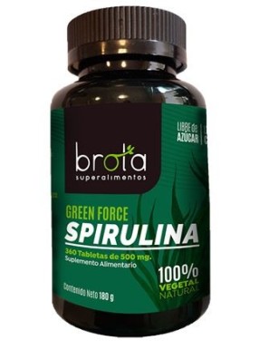 SPIRULINA GREEN FORCE (360 TABLETAS)  180 GR