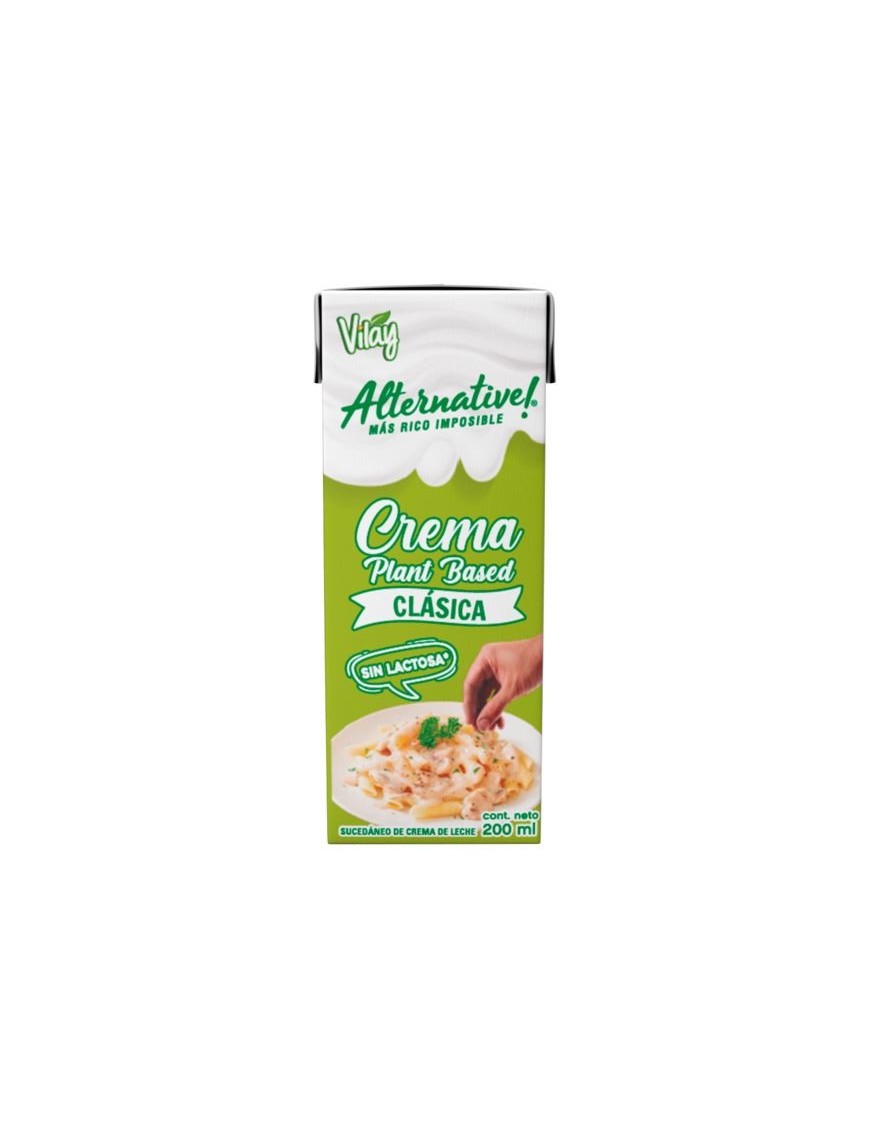Crema_vegetal sin azucar 200 cc  Marca Vilay