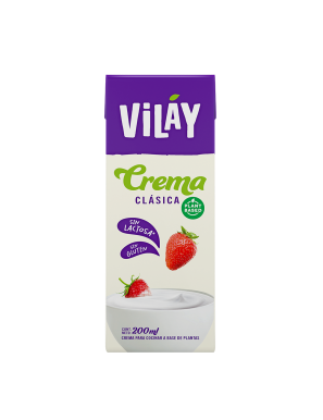 Crema_vegetal sin azucar 200 cc  Marca Vilay