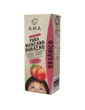 Jugo manzana durazno organico 200 cc  Marca Ama