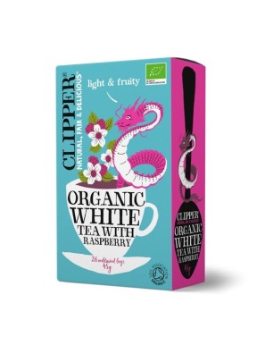White tea raspberry 20 bags Marca Clipper
