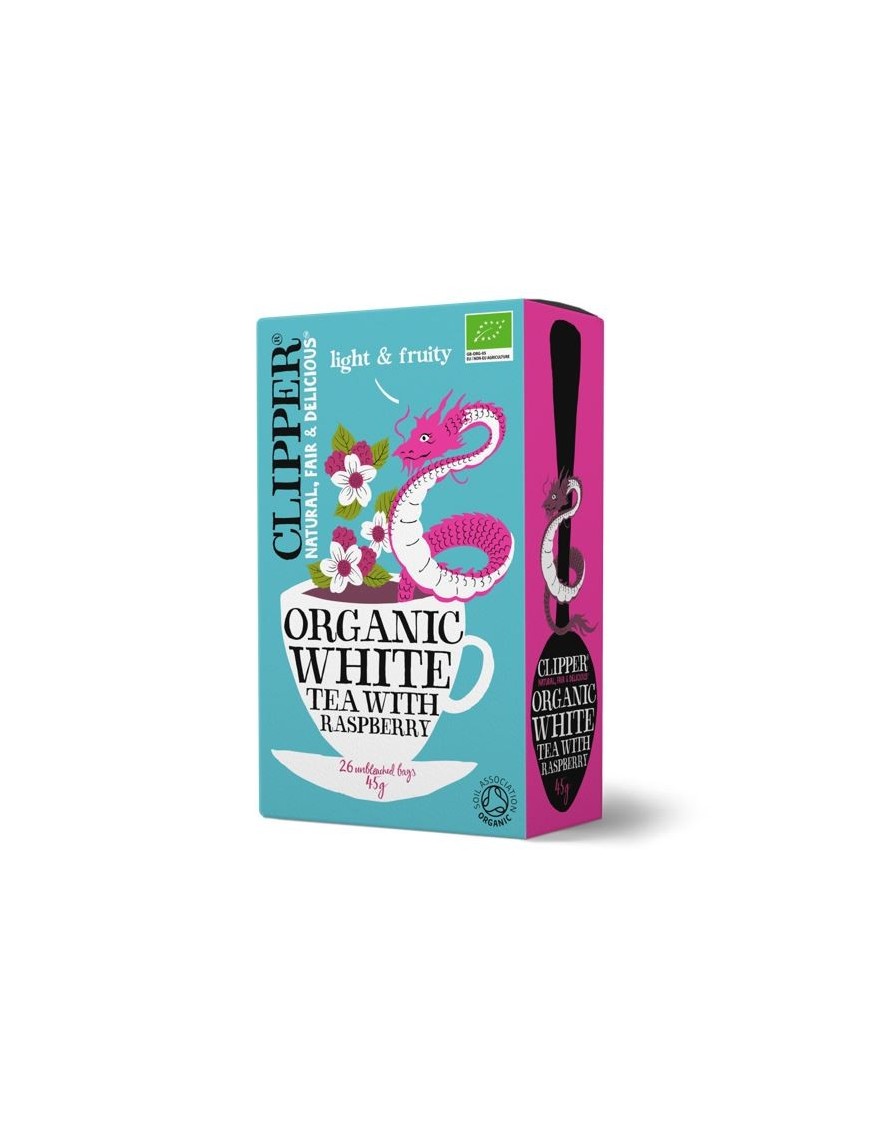 White tea raspberry 20 bags Marca Clipper