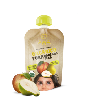 Manzana pera organico 90 gramos Marca Ama