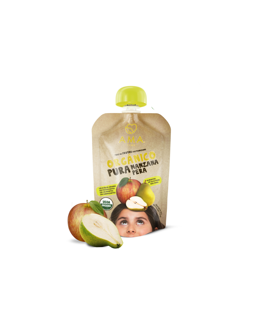 Manzana pera organico 90 gramos Marca Ama