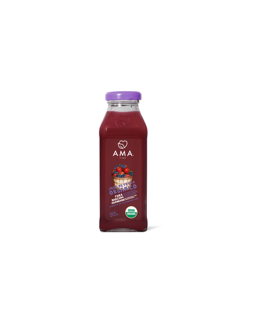 Jugo manzana arandano organico 300 cc Marca Ama
