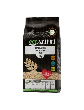 Copos avena grueso sin gluten bio 1 kilogramo Marca Ecosana