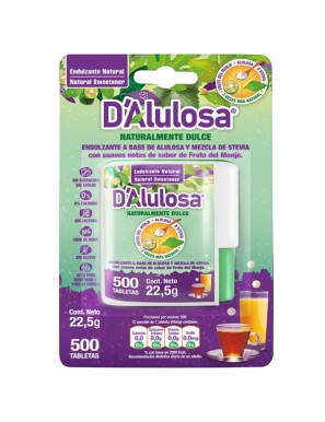 Endulzante alulosa  dispensador 500 tabletas 22