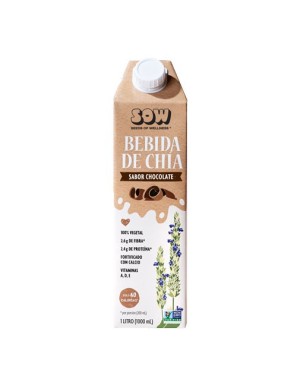 Bebida de chia chocolate 1 litro Marca Sow