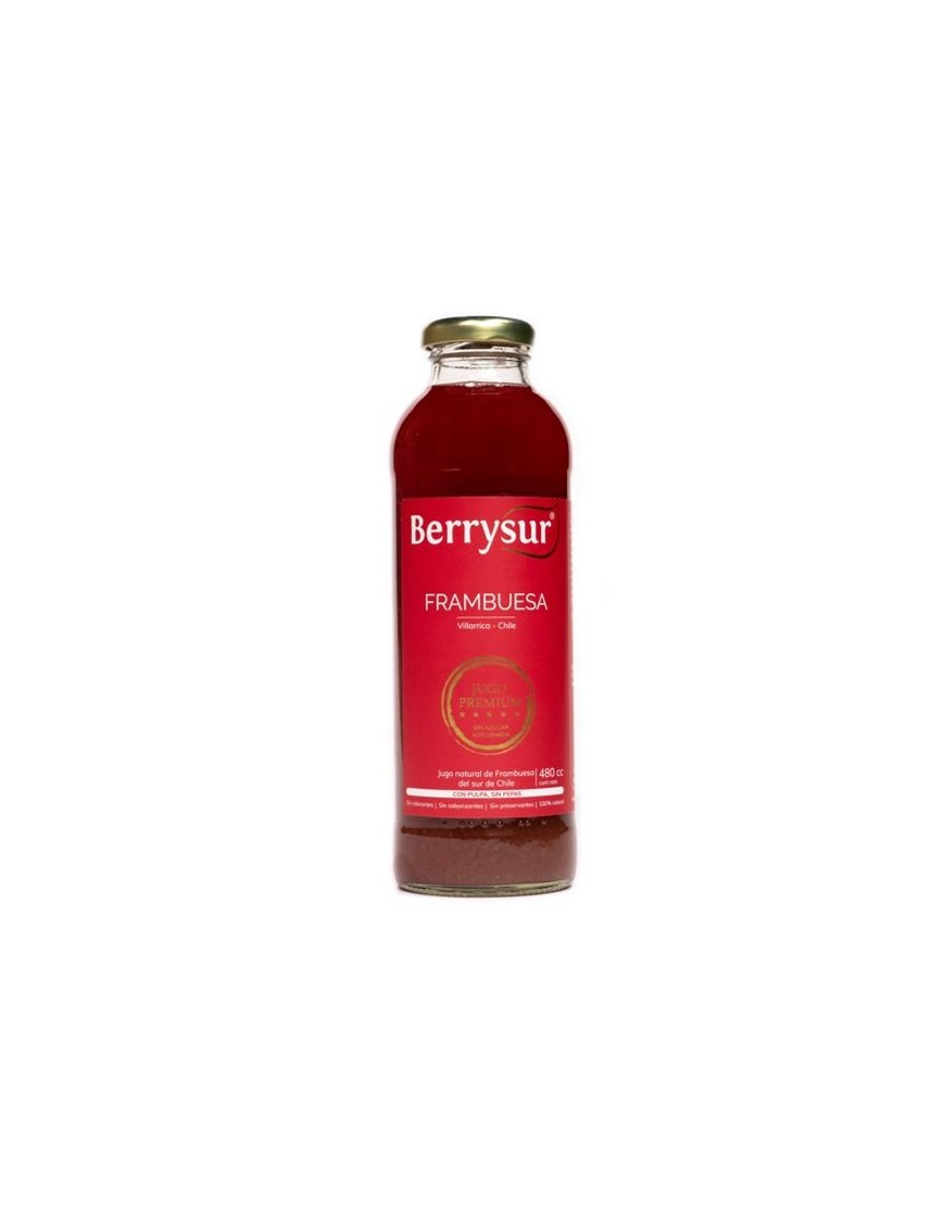 Jugo frambuesa 480 cc Marca Berrysur