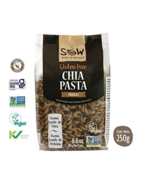 Pasta de chia fusilli sow 250 gramos Marca Sow