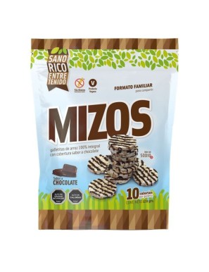 Galletas de arroz chocolate 120 gramos Marca Mizos
