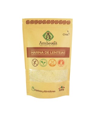Harina de lentejas 500 gramos Marca Ambrosia