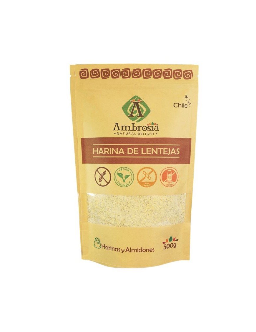 Harina de lentejas 500 gramos Marca Ambrosia