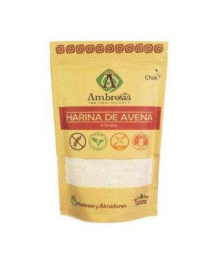 Harina de avena 500 gramos Marca Ambrosia