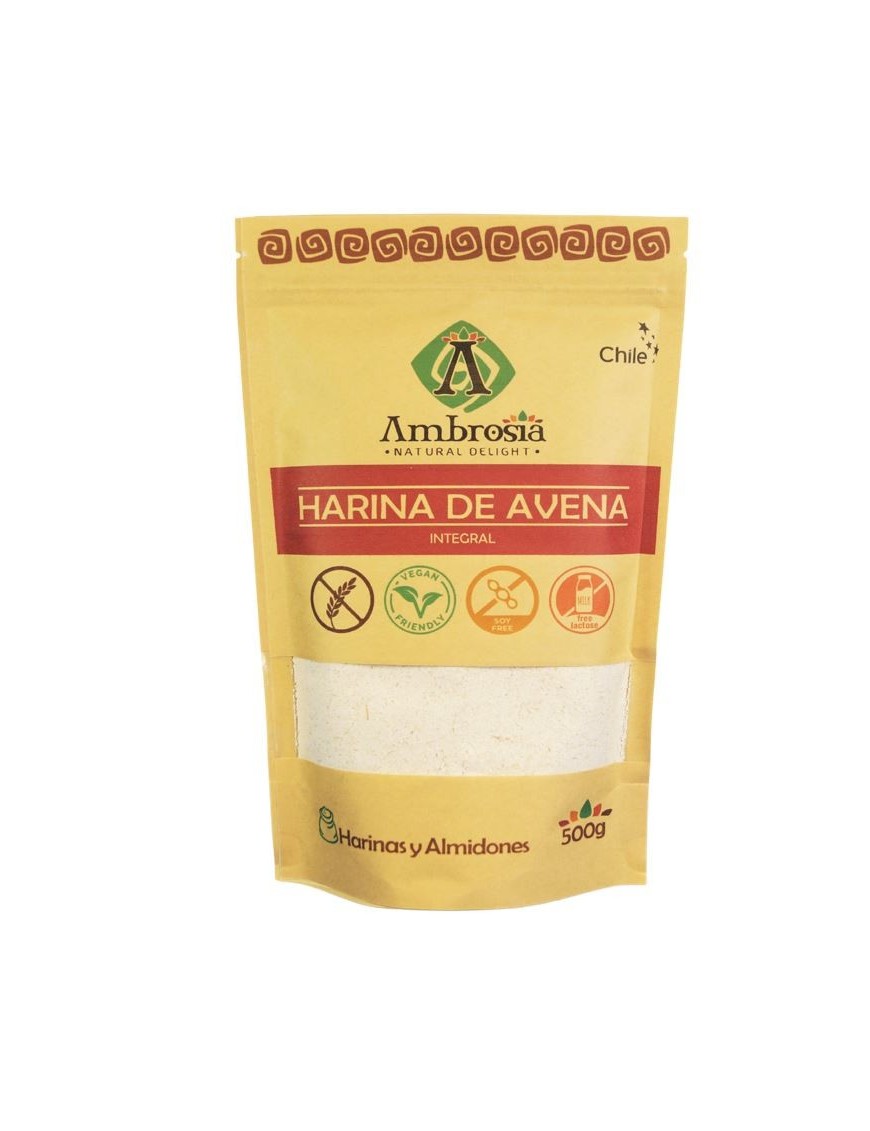 Harina de avena 500 gramos Marca Ambrosia