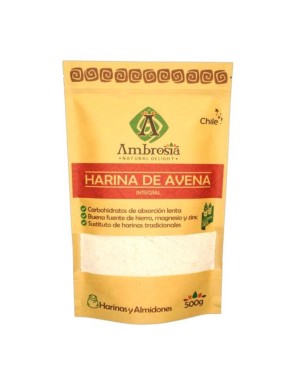 Harina de avena 500 gramos Marca Ambrosia