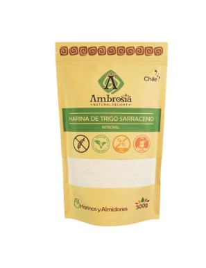 Harina de trigo sarraceno 500 gramos Marca Ambrosia
