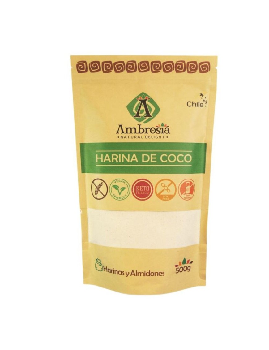 Harina de coco 500 gramos Marca Ambrosia