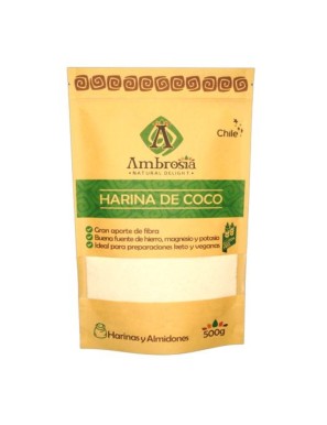 Harina de coco 500 gramos Marca Ambrosia