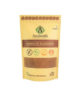 Harina de algarroba 400 gramos Marca Ambrosia