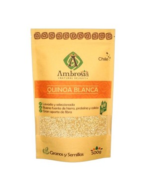 Quinoa blanca 500 gramos Marca Ambrosia