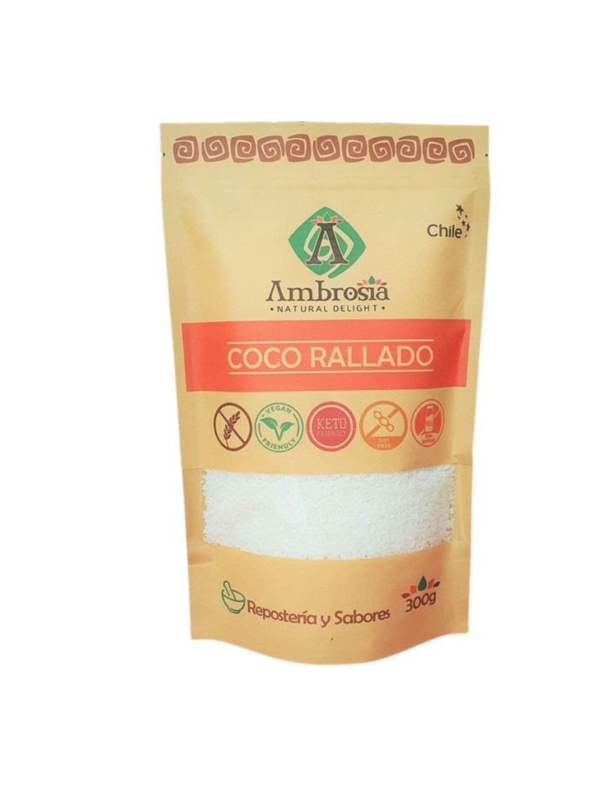 Coco rallado 300 gramos Marca Ambrosia