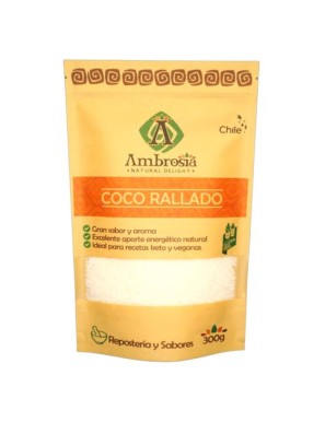 Coco rallado 300 gramos Marca Ambrosia