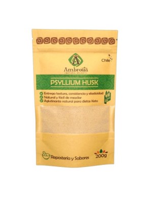 Psyllium husk 200 gramos Marca Ambrosia