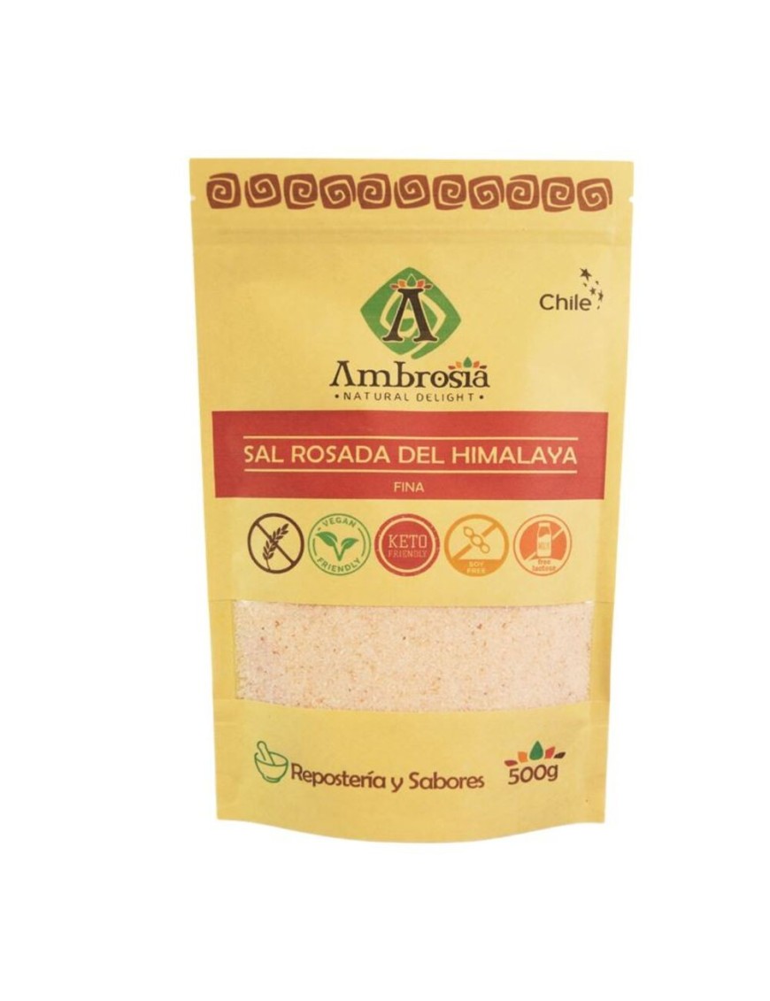 Sal rosada del himalaya 500 gramos Marca Ambrosia