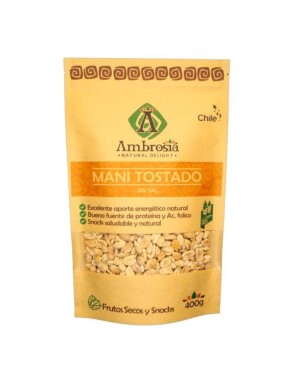 Mani tostado 400 gramos Marca Ambrosia