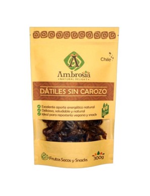 Datiles sin carozo 300 gramos Marca Ambrosia