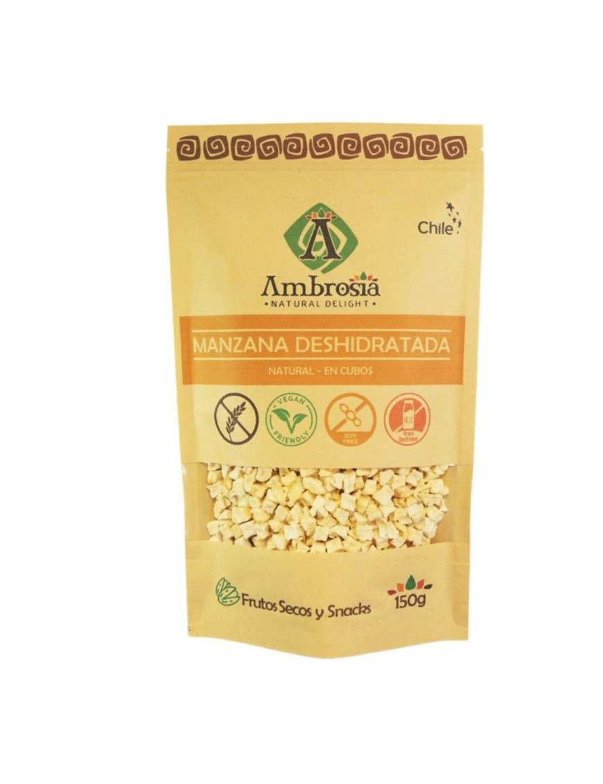 Manzana deshidratada 150 gramos Marca Ambrosia