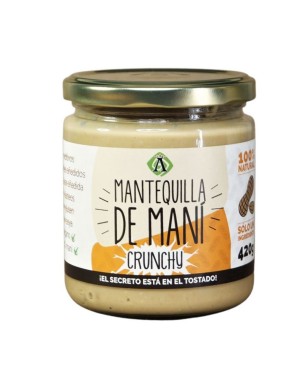 Mantequilla de mani crunch 420 gramos Marca Ambrosia