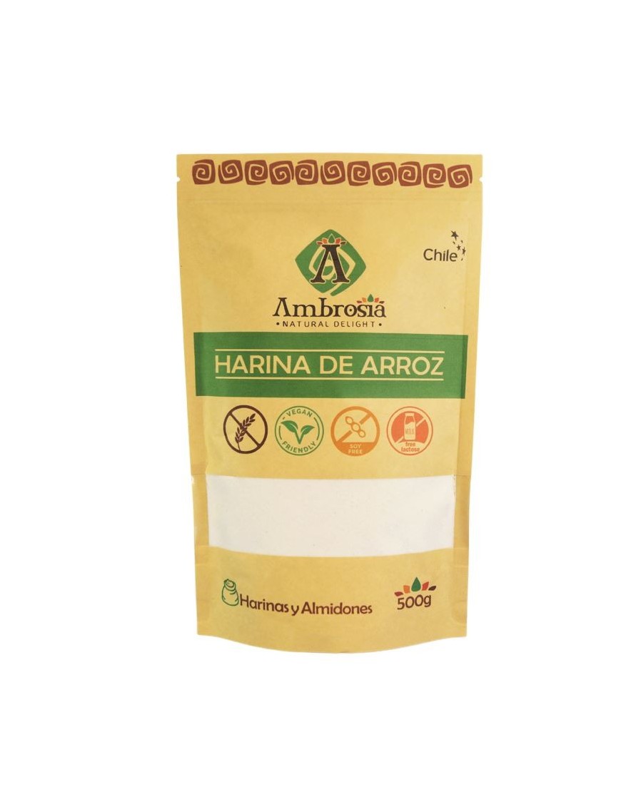 Harina de arroz 500 gramos Marca Ambrosia