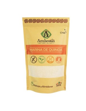 Harina de quinoa blanca 500 gramos Marca Ambrosia