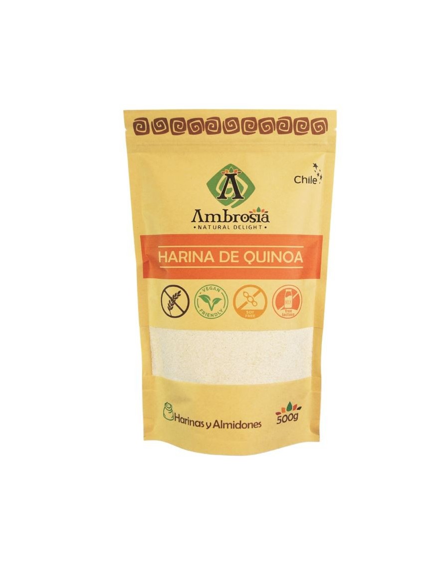 Harina de quinoa blanca 500 gramos Marca Ambrosia