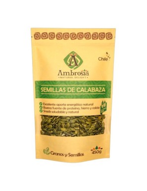Semillas de calabaza 450 gramos Marca Ambrosia